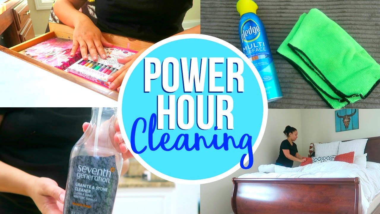 POWER HOUR CLEANING | SPEED CLEAN WITH ME 2017 | Page Danielle