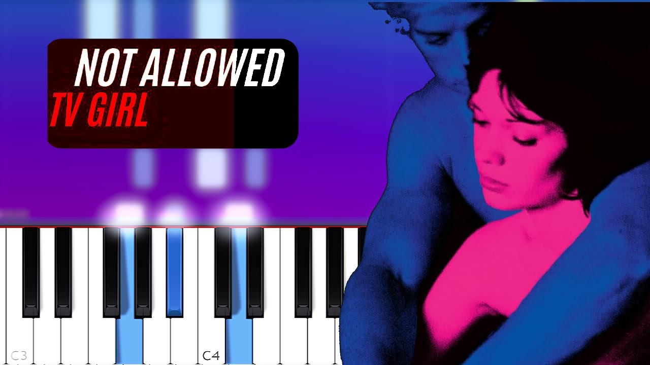 TV Girl - Not Allowed (Piano Tutorial)