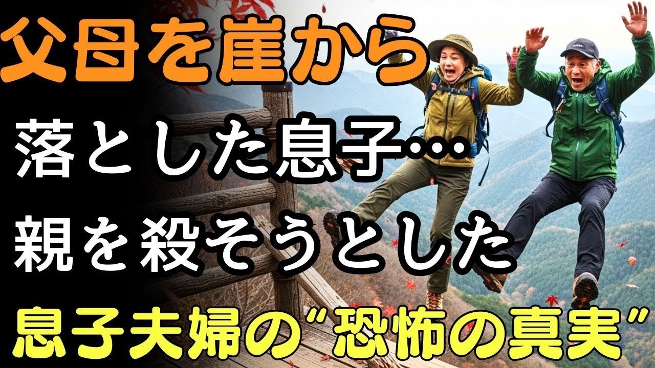 黒龍山で  父母を“崖から突き落とした真相”震える夫の「死んだふりして…！」息子夫婦の“恐怖すぎる計画”が暴かれる――！   人生の教訓