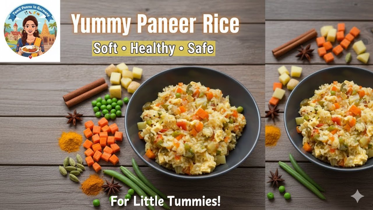 Easy Paneer Vegetable Rice | Toddler Lunch Recipe | Protein-Rich Healthy Lunch