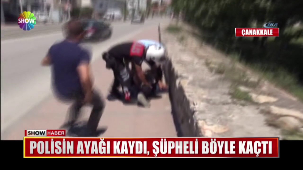 Polisin ayağı kaydı, şüpheli böyle kaçtı