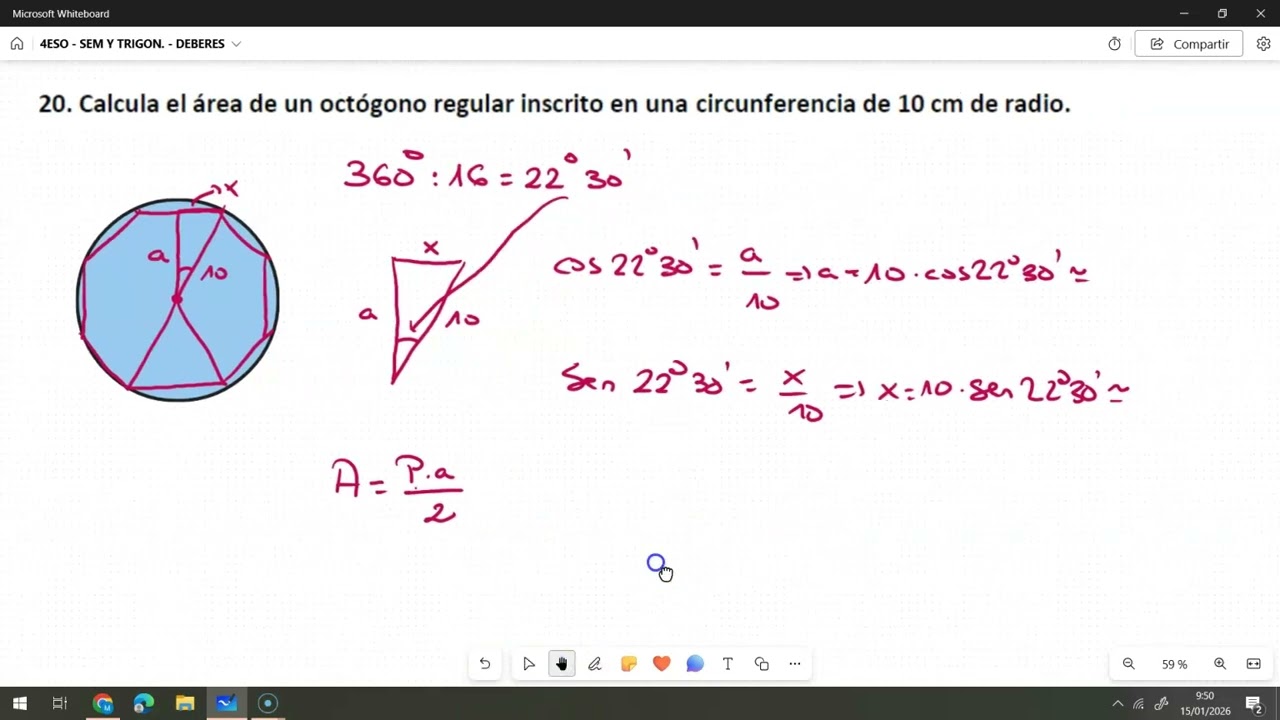 VÍDEO 6 - SOLUCIONES DE LOS EJERCICIOS DE RESOLUCIÓN DE TRIÁNGULOS (3ª PARTE)
