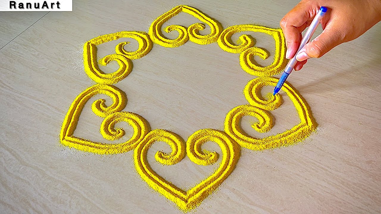 Easy & Beautiful Festival Rangoli Design 2025 | Trending Diwali Kolam Ideas for Home Decor🌼RanuArt