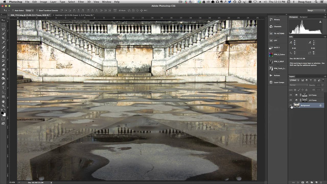 Quarter and Three-Quarter Tone Luminosity Masks