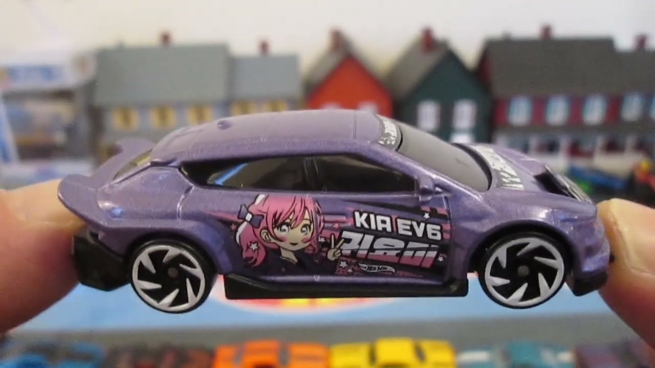 Custom Kia EV6 - New Casting 2025 Hot Wheels - HW EV Series Toy Car Unboxing Review Metallic Purple