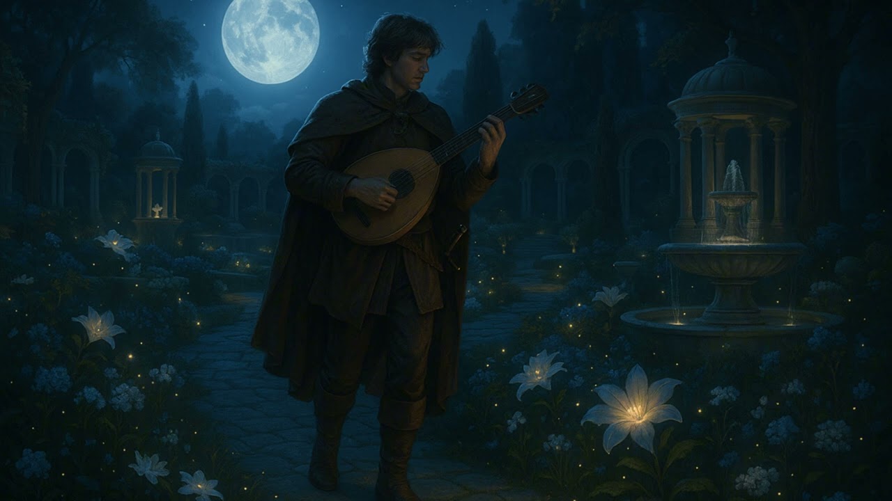 O Bardo do Jardim Lunar – Música Suave para Paz e Relaxamento