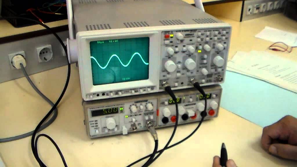 Medidas de desfase con un osciloscopio