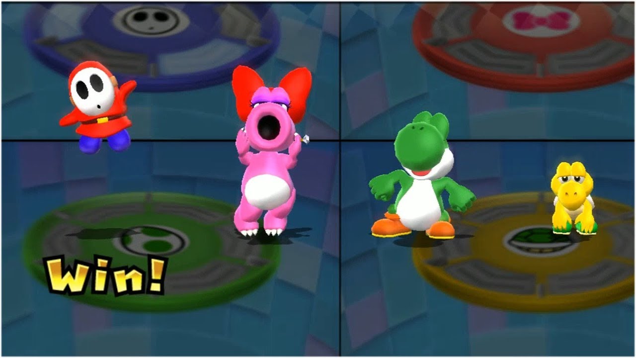 Mario Party 9 Step It Up - Shy Guy vs Birdo vs Yoshi vs Koopa Troopa Gameplay | MARIOGAMINGHUB