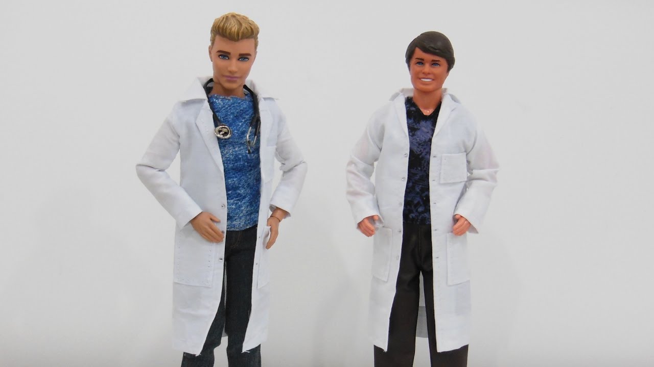 Jaleco de Médico para o Ken da Barbie DIY
