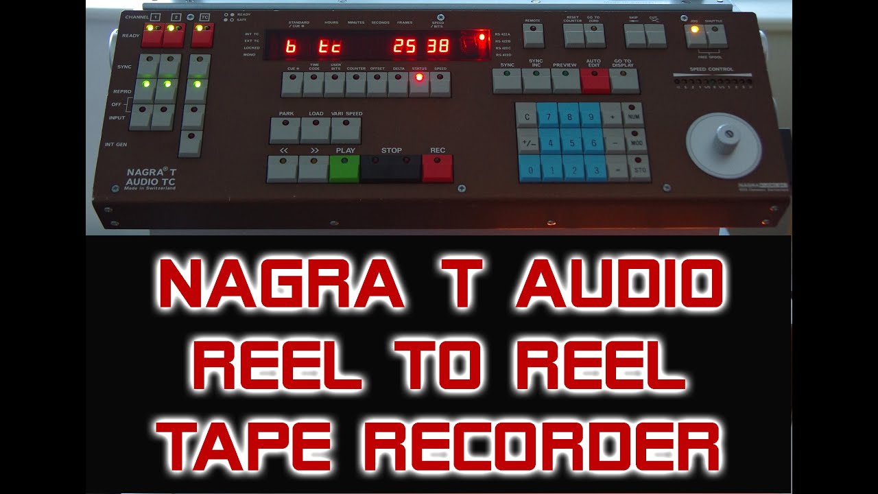 NAGRA KUDELSKI  - NAGRA - T AUDIO  REEL TO REEL TAPE RECORDER
