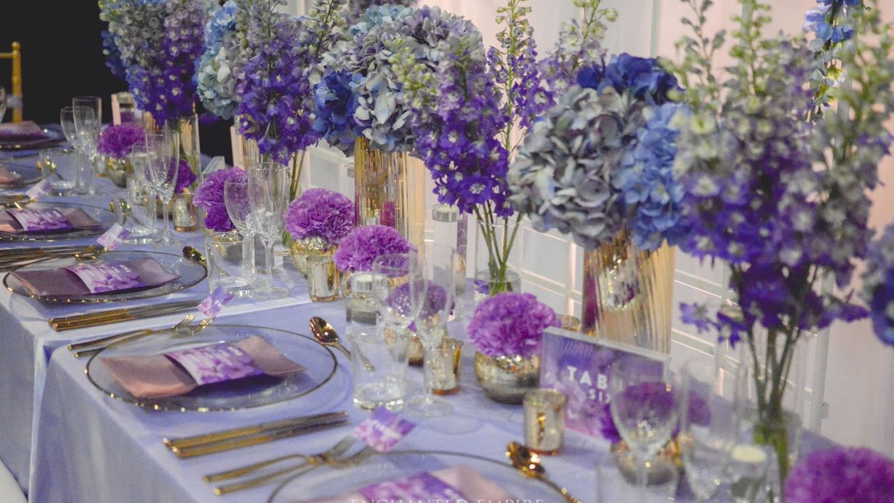 Amethyst and Gold Wedding, styled by Enchanted Empire Event Artisans