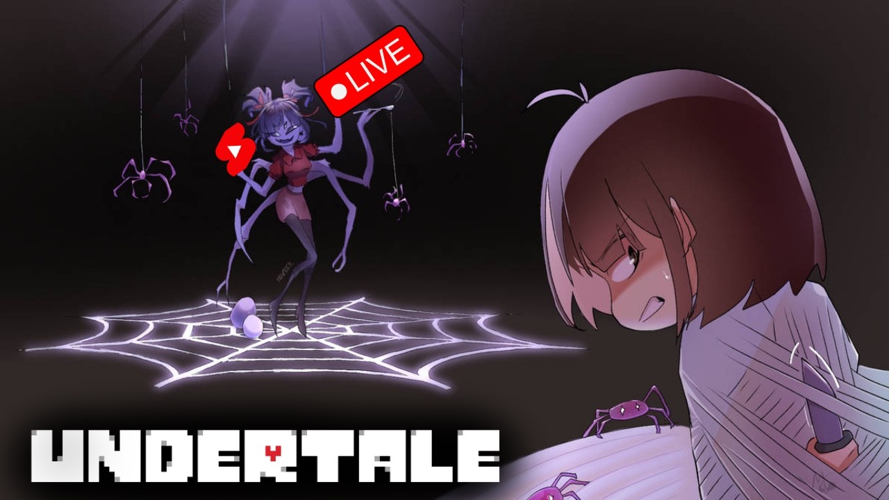 🔴🔥 UNDERTALE LIVE: Muffet The Spider Lady! Pacifist Ending! Join the Adventure NOW! 🎮💀