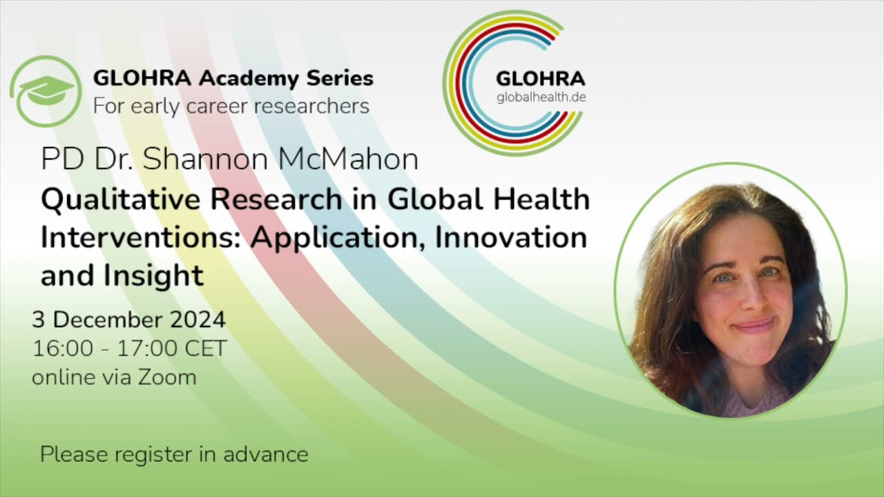 GLOHRA Academy Series with PD Dr. Shannon McMahon