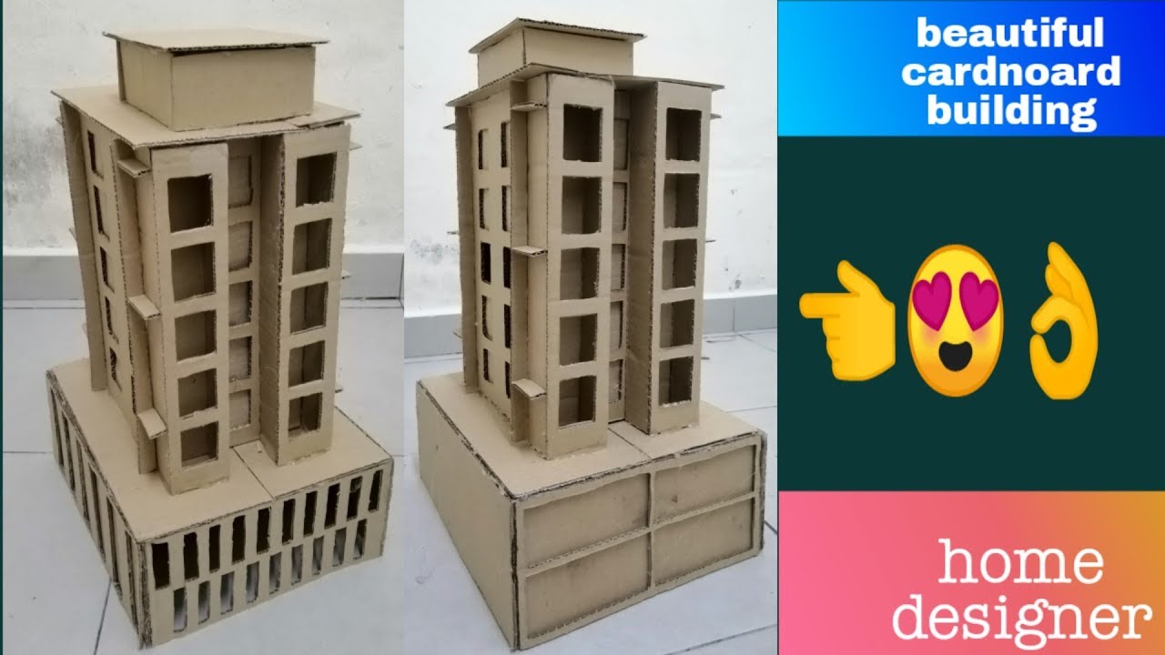 how to build a building with cardboard {step by step}
