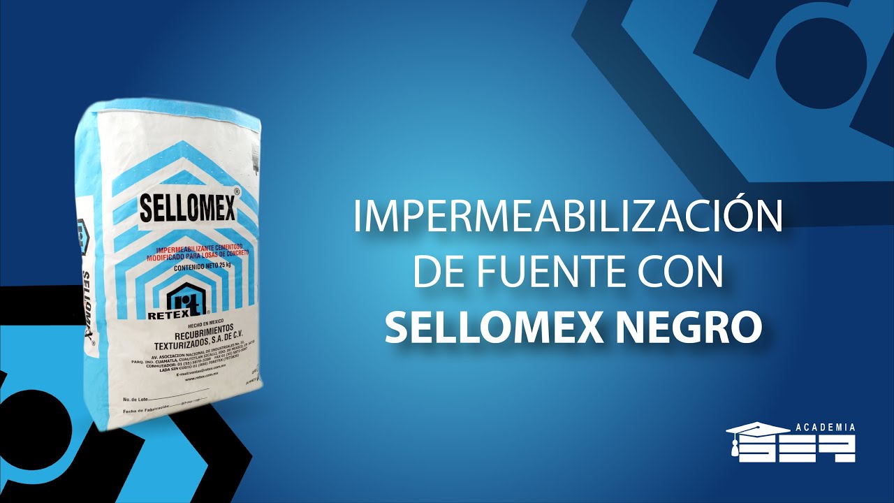 IMPERMEABILIZACIÓN DE FUENTE CON SISTEMA SELLOMEX NEGRO