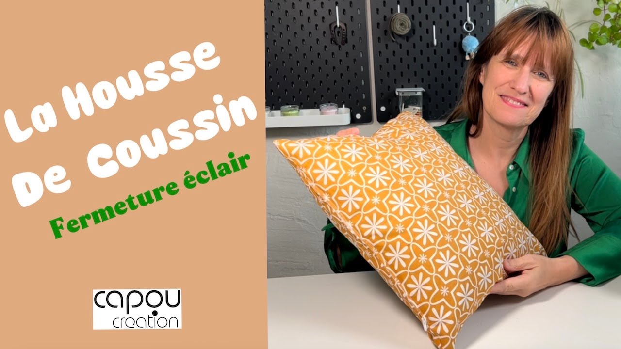 Coudre une housse de coussin avec fermeture éclair - EASY Zippered Cushion Cover Tutorial - DIY