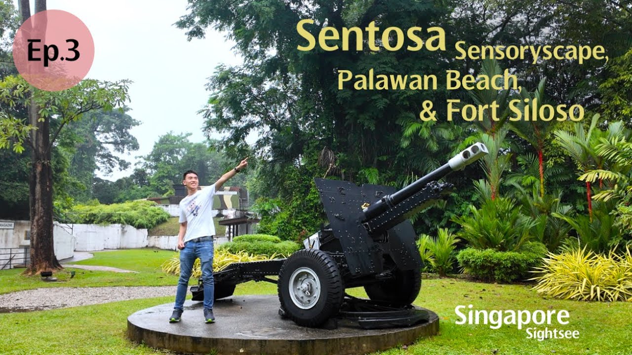 Ep.3 Sentosa Sensoryscape, Palawan Beach, and Fort Siloso [Singapore Sightsee] | Alan Pae