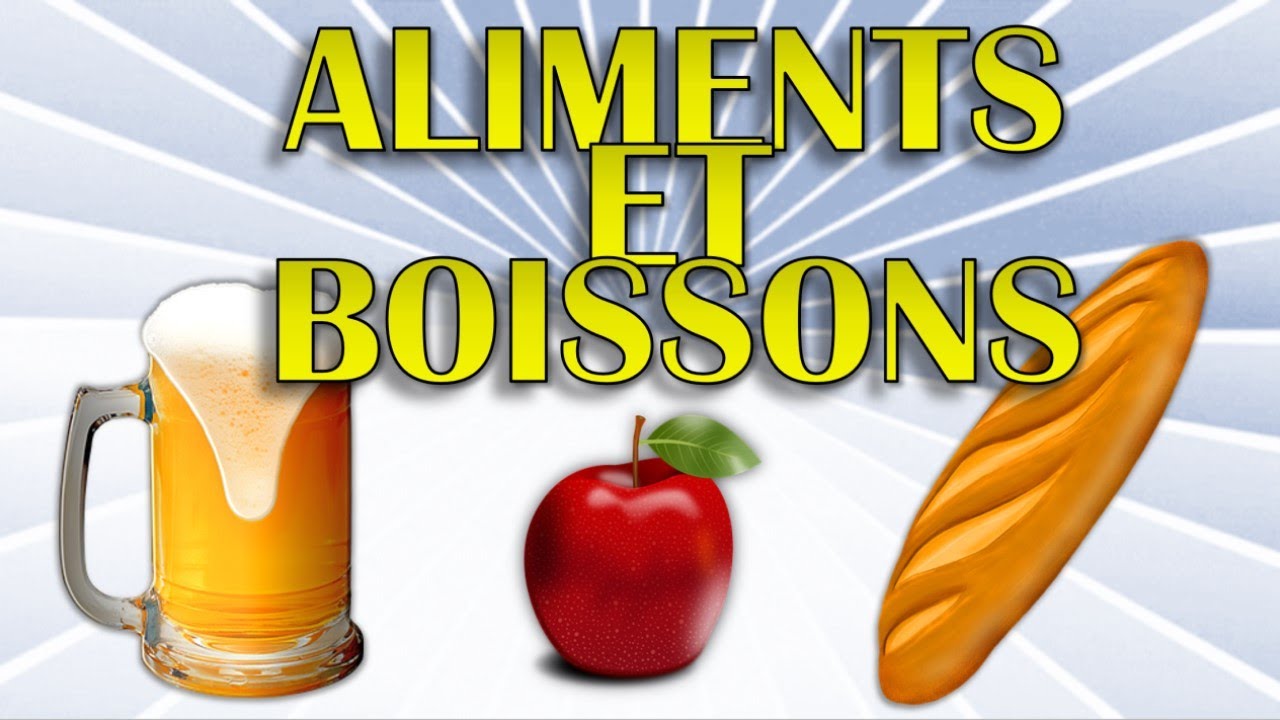 Vocabulaire A1 : 24 ALIMENTS et BOISSONS à connaître 🍤🍫🥩