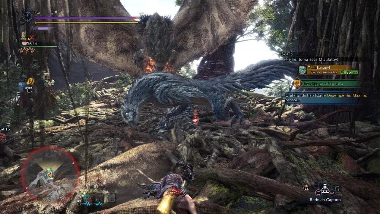 Monster Hunter World: Iceborne tobi-kadachi rank elevado incisivo de monstro