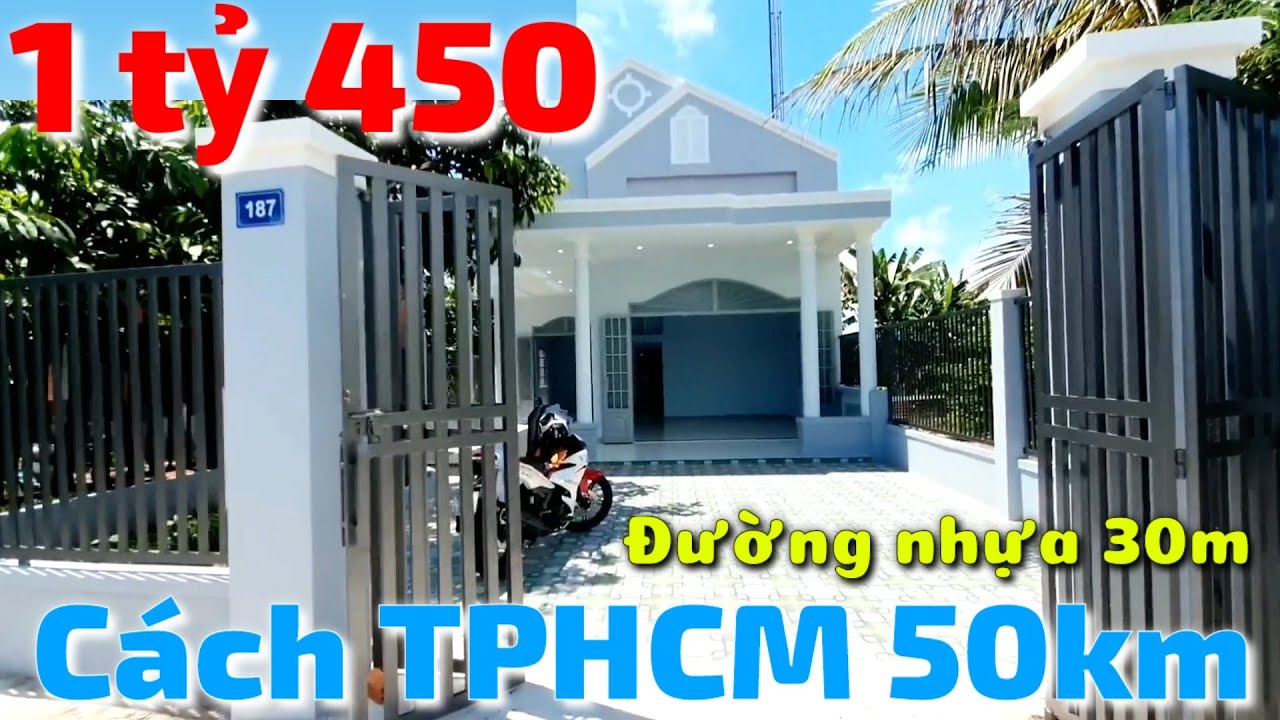 [Đã Bán Sau 15 Phút] Nhà đẹp giá rẻ 1 tỷ 450 triệu mặt đường nhựa lớn 30m gần Quốc Lộ 22B Tây Ninh