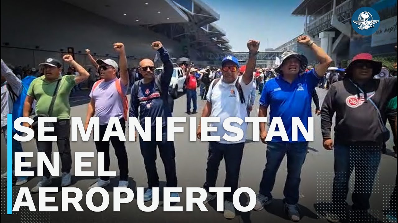 ¡Caos en el aeropuerto de la CDMX! Por octavo día, maestros de la CNTE se manifiestan