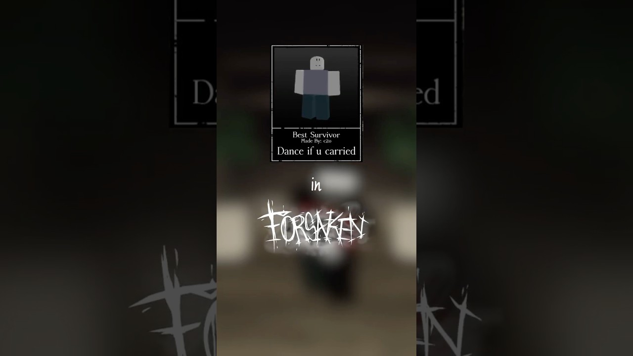 The Best Survivor Fun Fact #roblox #forsaken #gaming #shorts