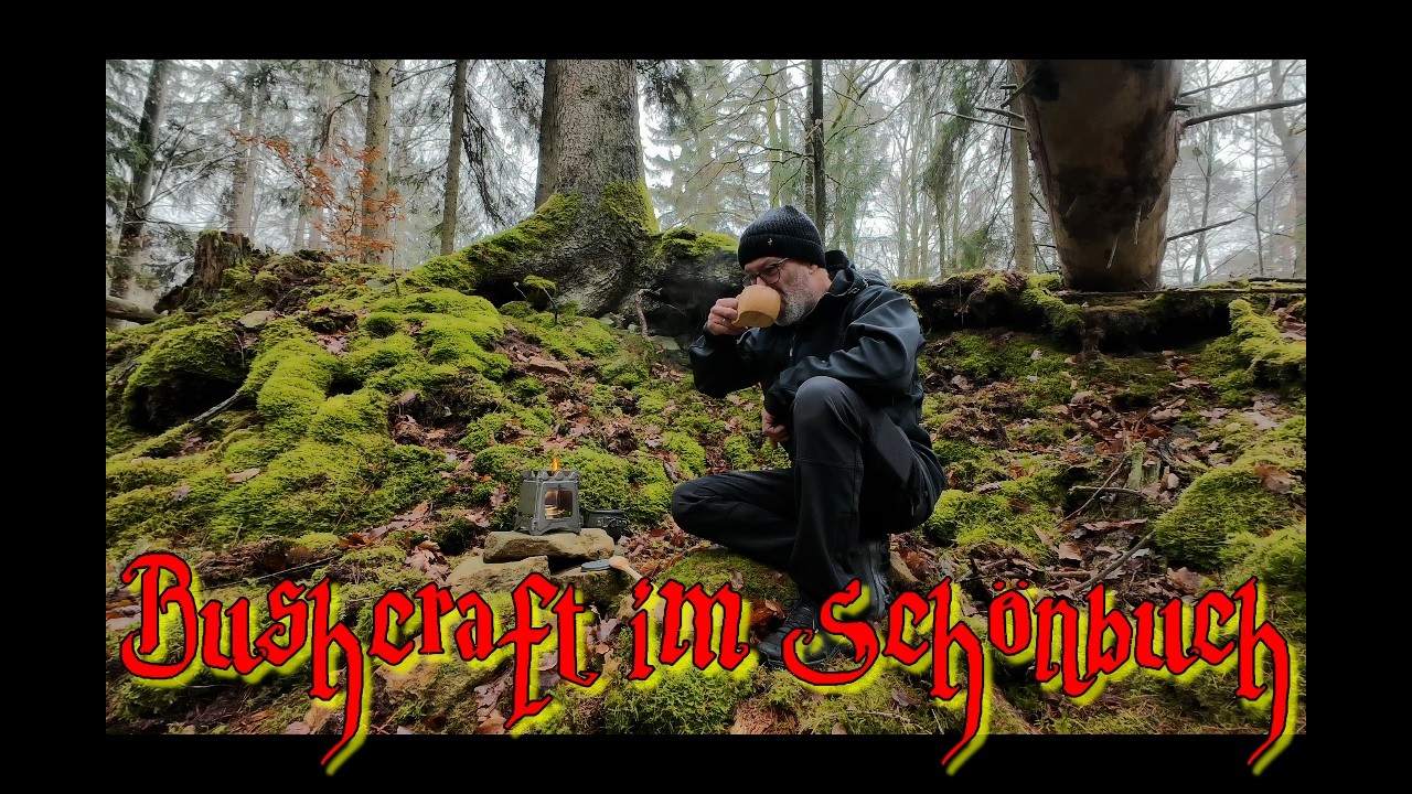 Allein im Schönbuch - Bushcraft mit Kaffee auf dem Titan Hobo V2 Pro Holzofen