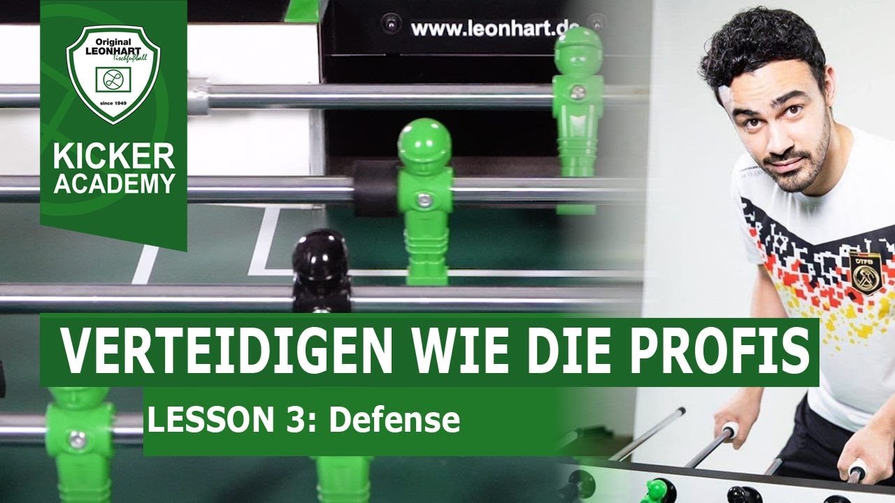 Wie verteidigen die Profis? | Kicker Academy Lesson 3 | Tischfußball lernen mit Profi Semin Mensah
