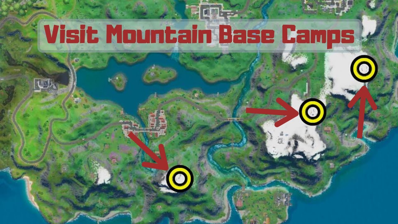 Visit mountain base camps! Fortnite
