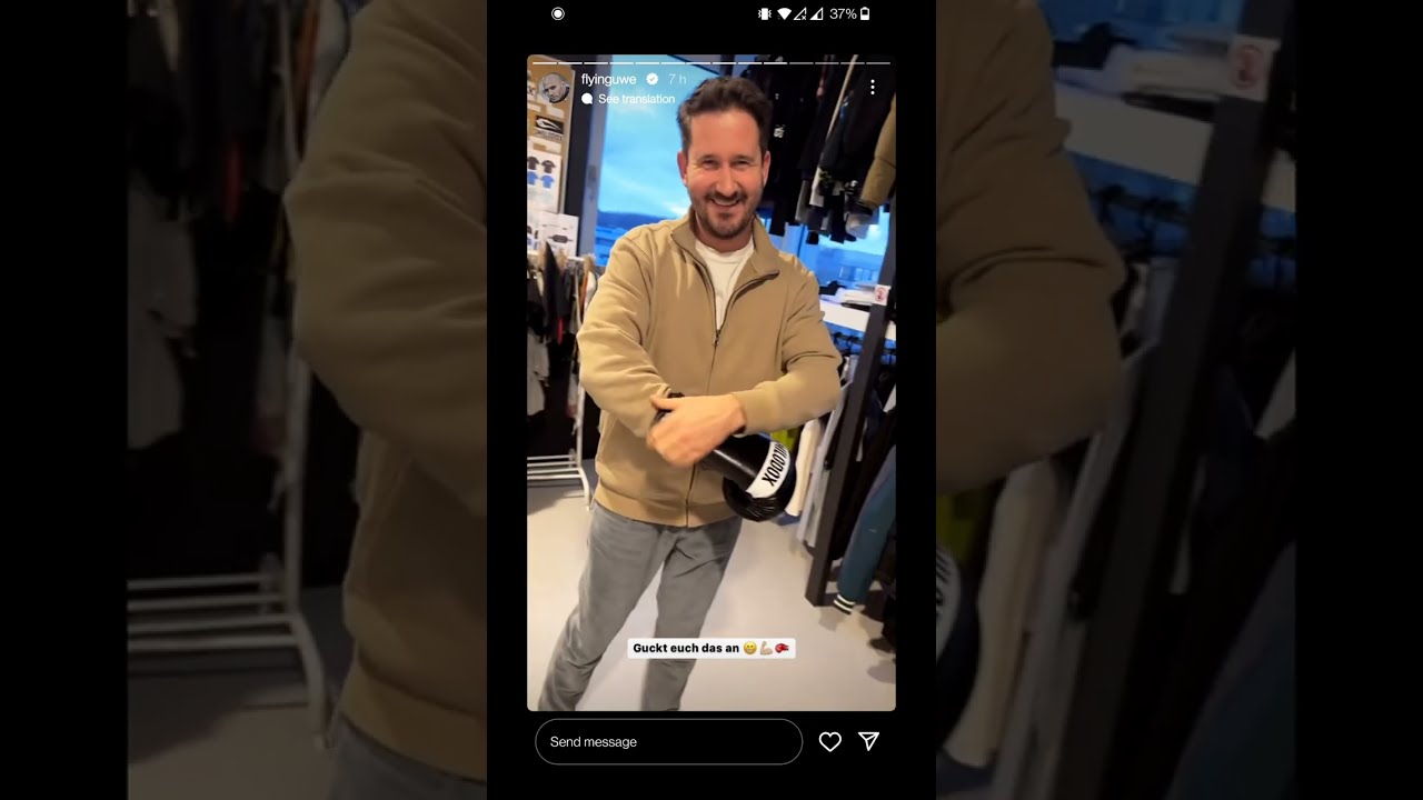 Knossi schwingt das Tanzbein 🕺 Flying Uwe Instagram Story