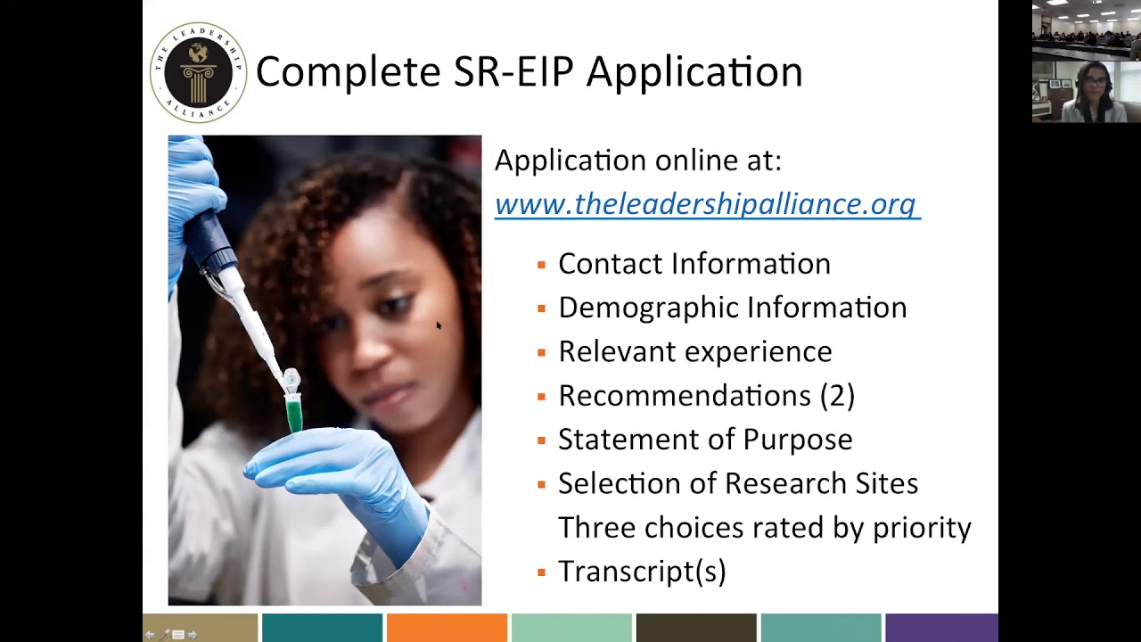 Leadership Alliance SR-EIP Application Workshop by Medeva Ghee