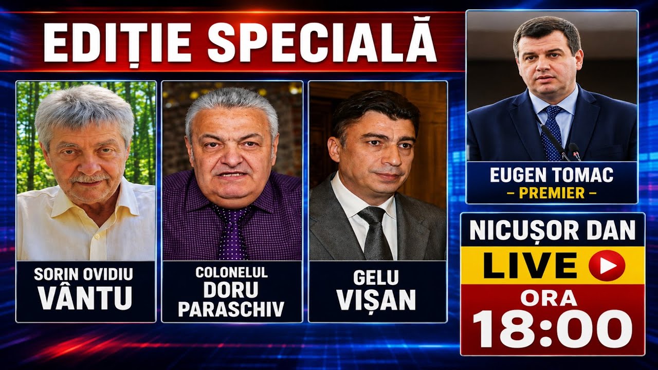 SORIN OVIDIU VANTU, COLONELUL DORU PARASCHIV, GELU VISAN, EUGEN TOMAC||DAN DIACONESCU DIRECT