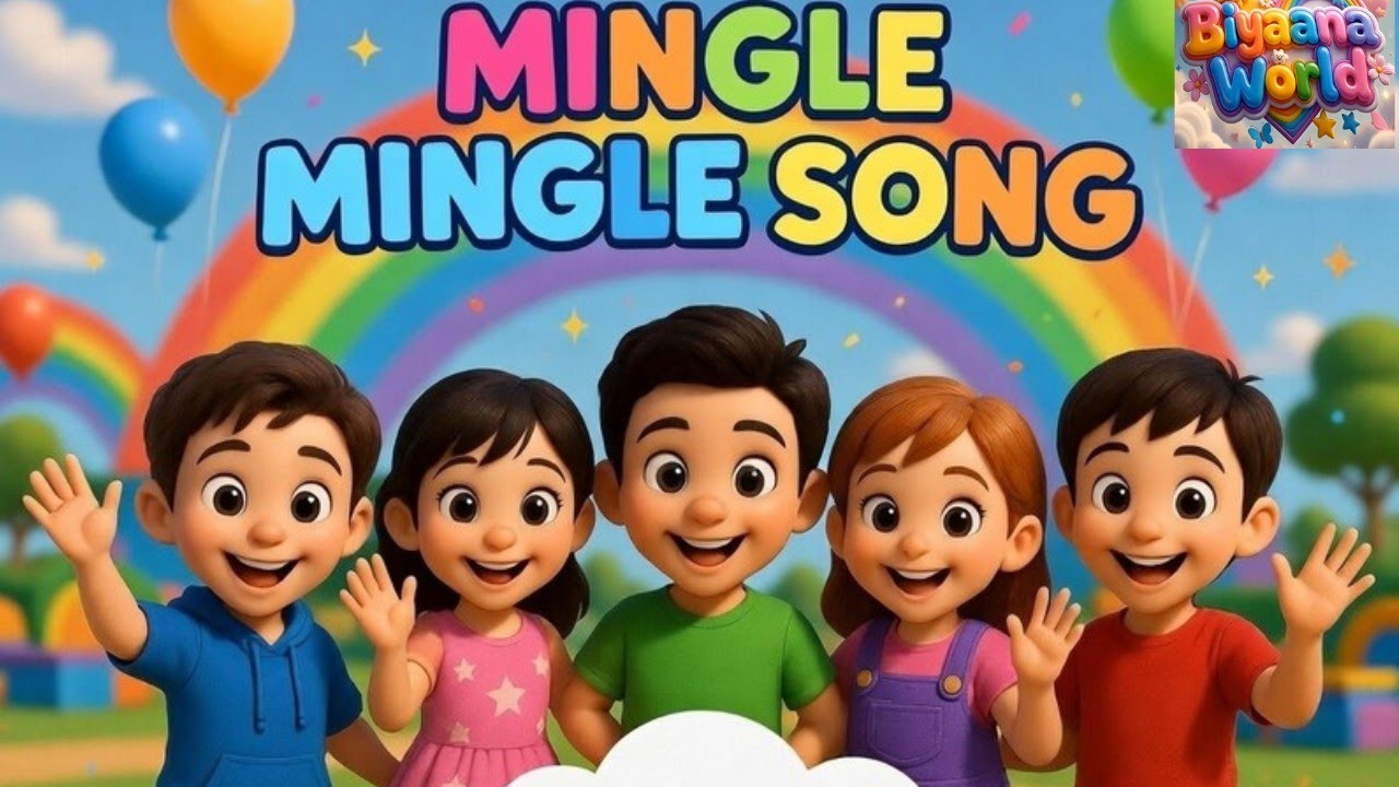 Mingle song || English rhymes kids nursery rhymes #disney #viral #englishrhymes #islamicrhymes #fun 