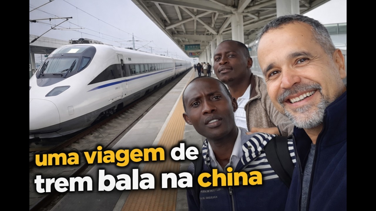 Viagem de Trem Bala pela China - Hangzhou para Jinoo