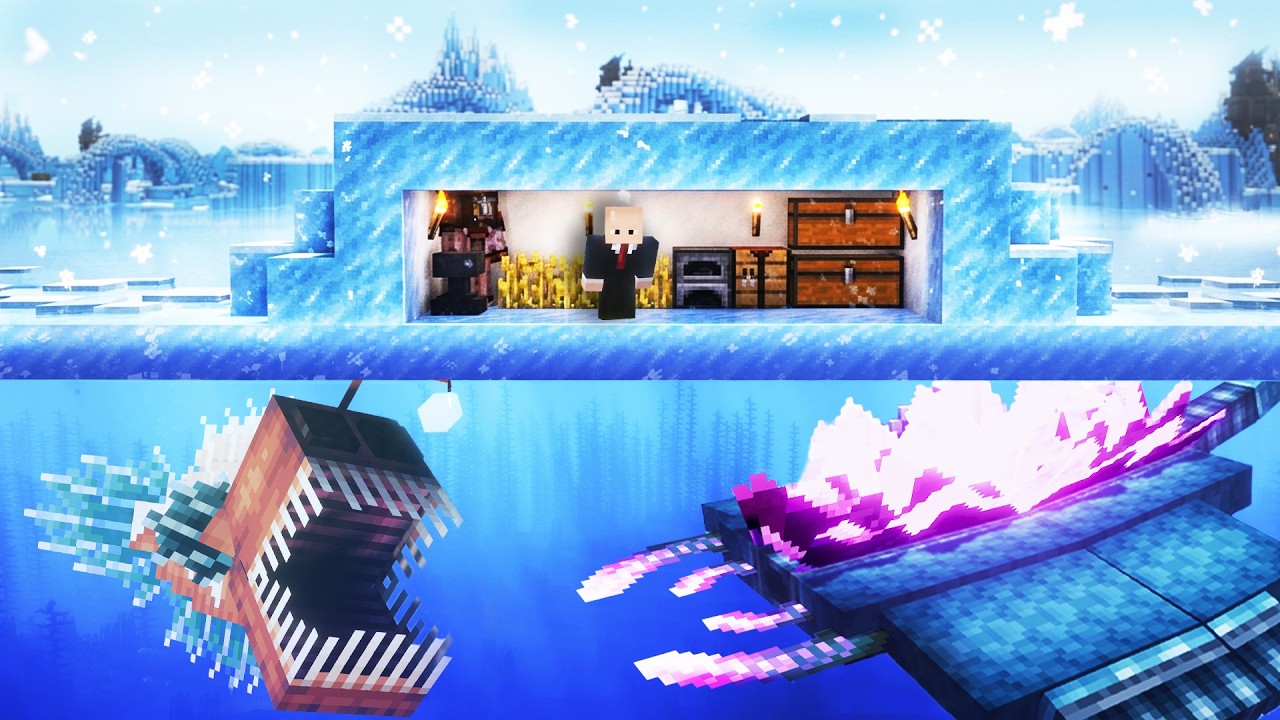 Surviving Minecraft's Frozen Labyrinth