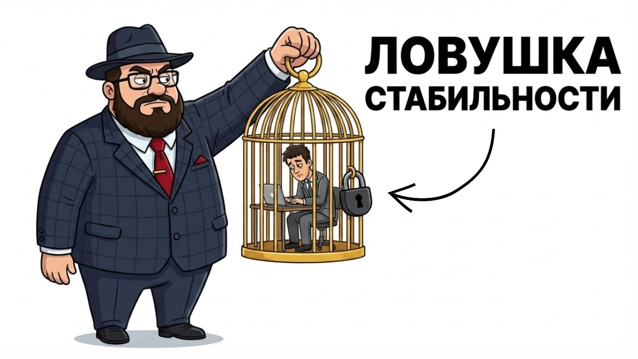СТАБИЛЬНОСТЬ — это МИФ: Как стабильная Работа крадет твою Жизнь и Амбиции