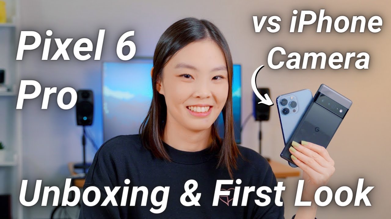 Pixel 6 Pro Unboxing | Camera Test vs iPhone 13 Pro + Android 12 First Look