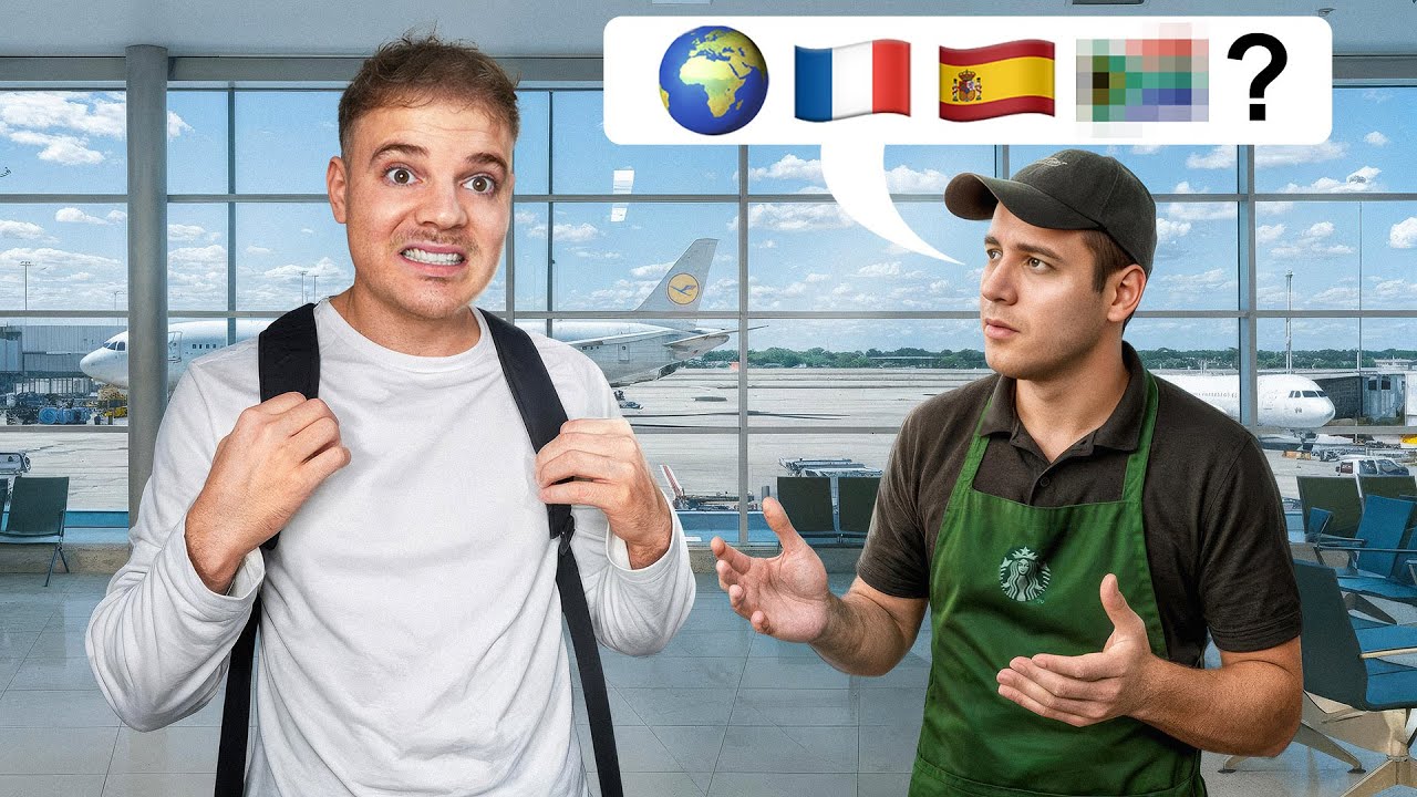 Fremder entscheidet AM FLUGHAFEN mein Ziel!