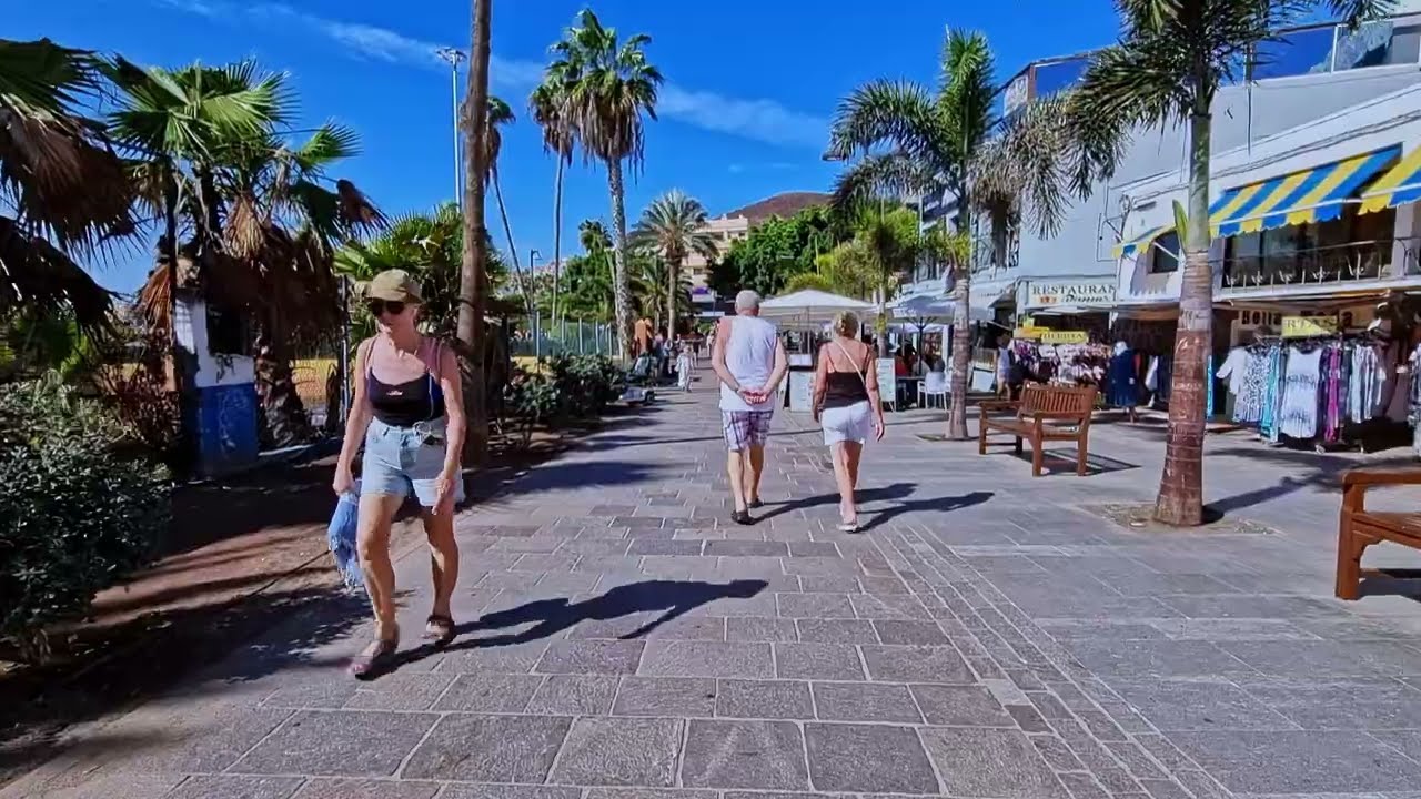 Los Christianos 😎 Walking Video Tour on Tenerife, Rundgang auf Teneriffa 😊 in 4K UHD ❤️