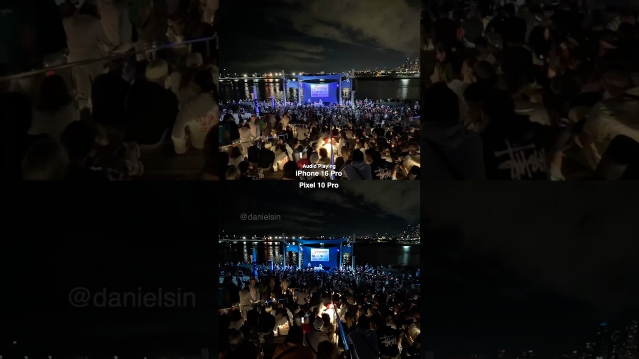 Pixel 10 Pro vs iPhone 16 Pro Lowlight Video Zoom Test