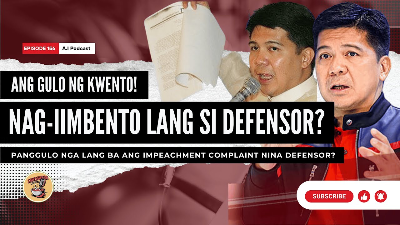 HULI ANG KASINUNGALINGAN NI DEFENSOR? Propaganda nga lang ba ang impeachment complaint kay PBBM?