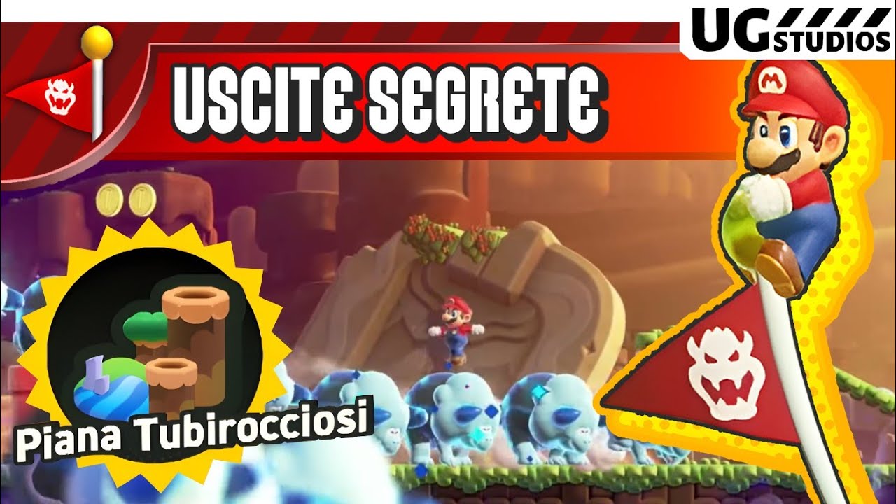 MONDO 1 - TUTTE le USCITE SEGRETE (Piana Tubirocciosi) SUPER MARIO BROS WONDER