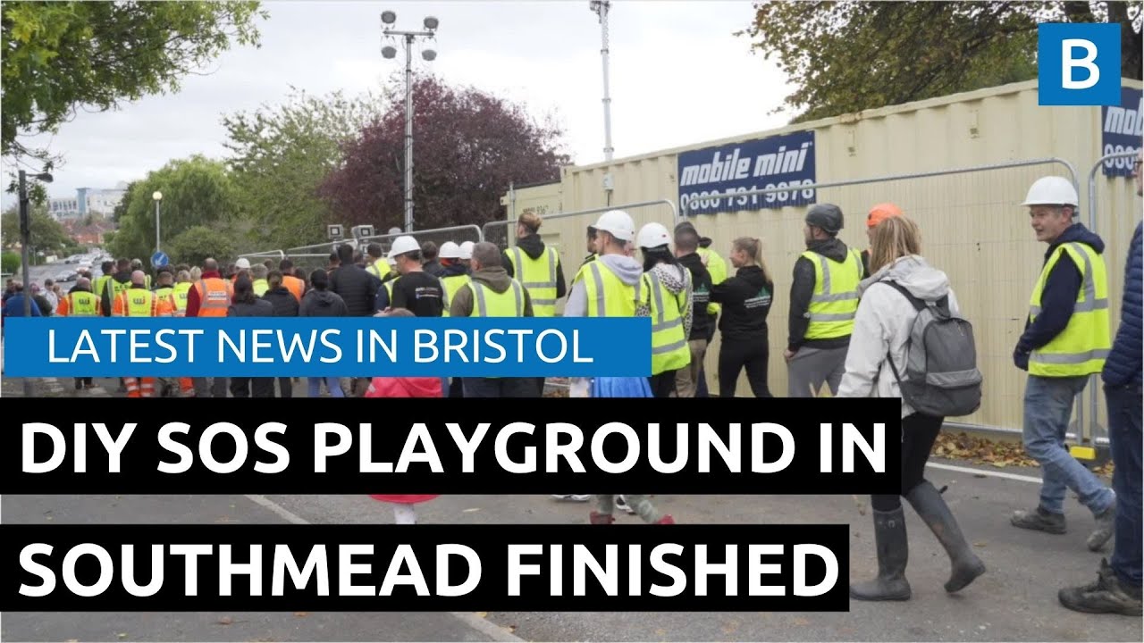 DIY SOS playground construction in Southmead has been finished