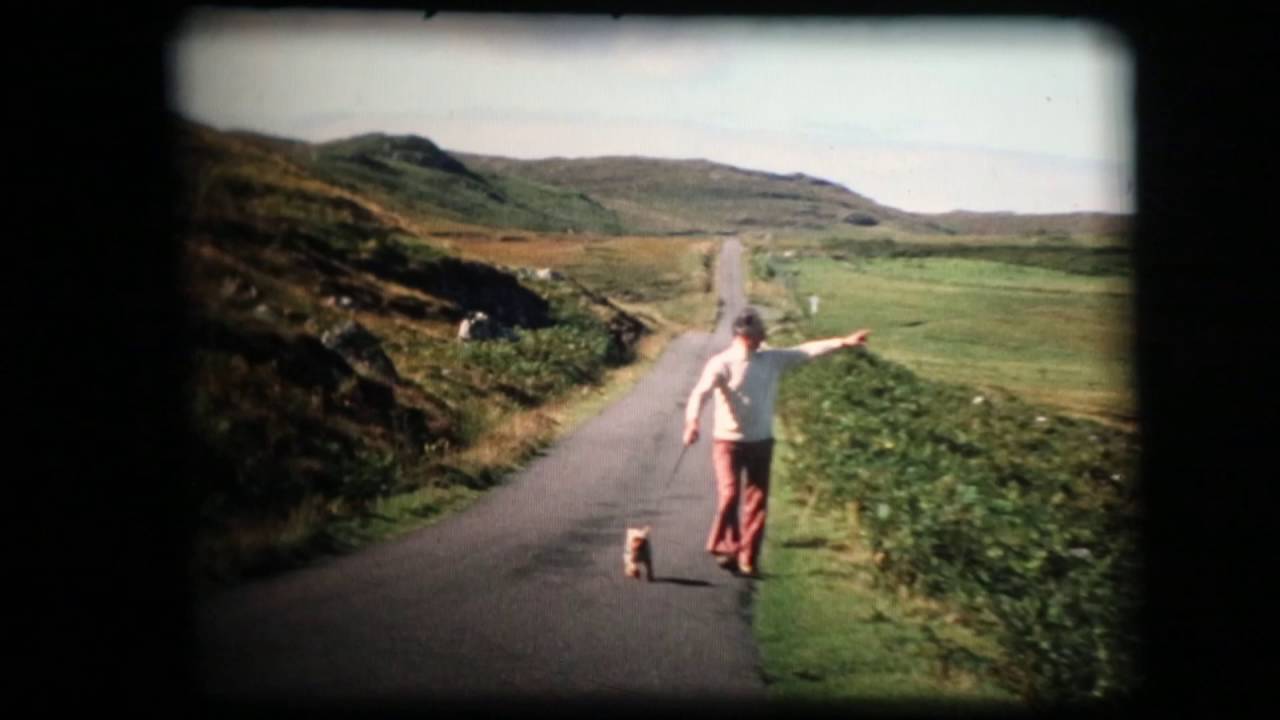 Vintage 1970s found cine film of Scenic Scotland