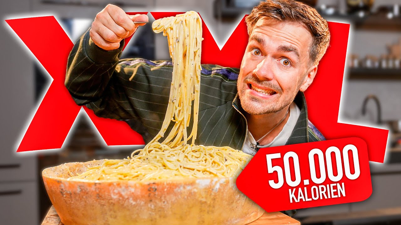 Ein Tag XXL Kochen 🤯🍝 (50.000+ Kalorien)