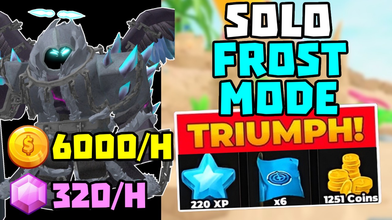 SOLO Frost Mode спидран и фарм Crate + победа + полный гайд | TDS Tower Defense Simulator