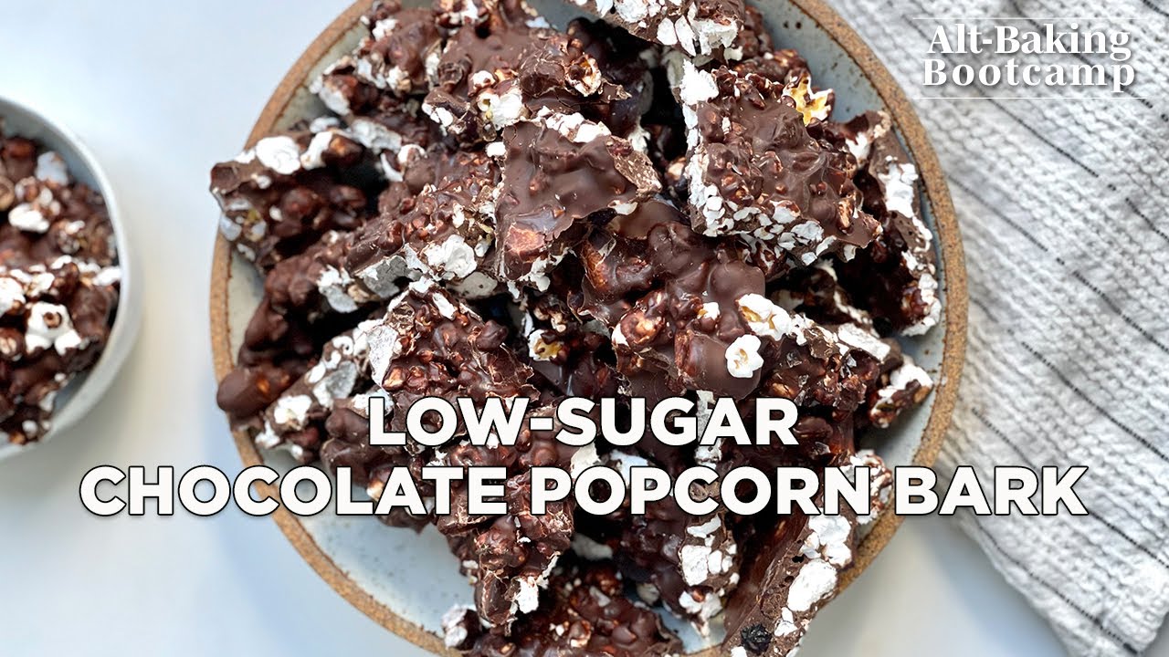 Easy, Low-Sugar Chocolate Popcorn Bark&mdash;Your New Favorite Snack | Alt-Baking Bootcamp | Well+Good
