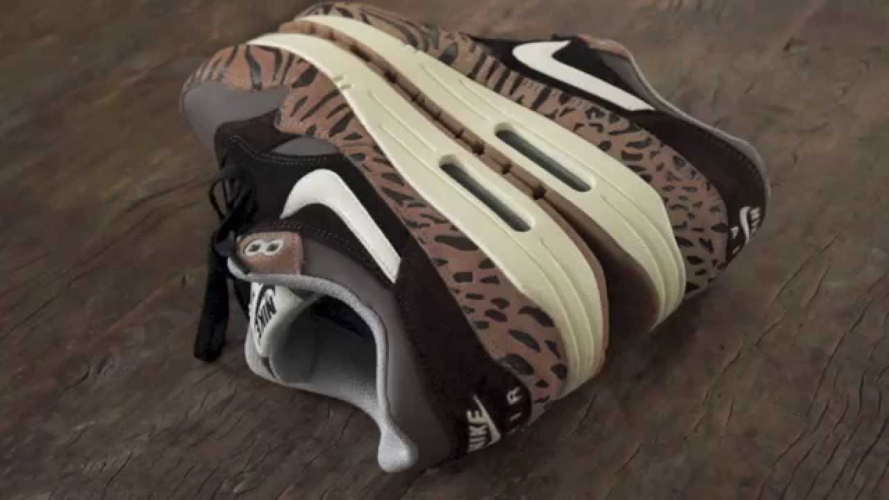 Nike Air max 1 'Wildlife' Custom by BB Customs - Made with Angelus leather & suede paint