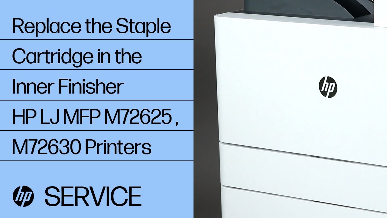 Replace the Staple Cartridge in the Inner Finisher | HP LaserJet MFP M72625 and M72630 Printers | HP