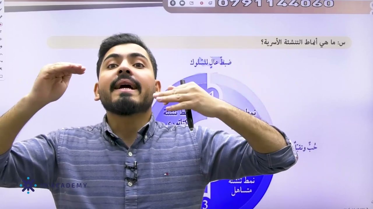 حل اسئلة الوحدة الاولى لمادة علم النفس والاجتماع لجيل 2008 مع الاستاذ عبادة يامين